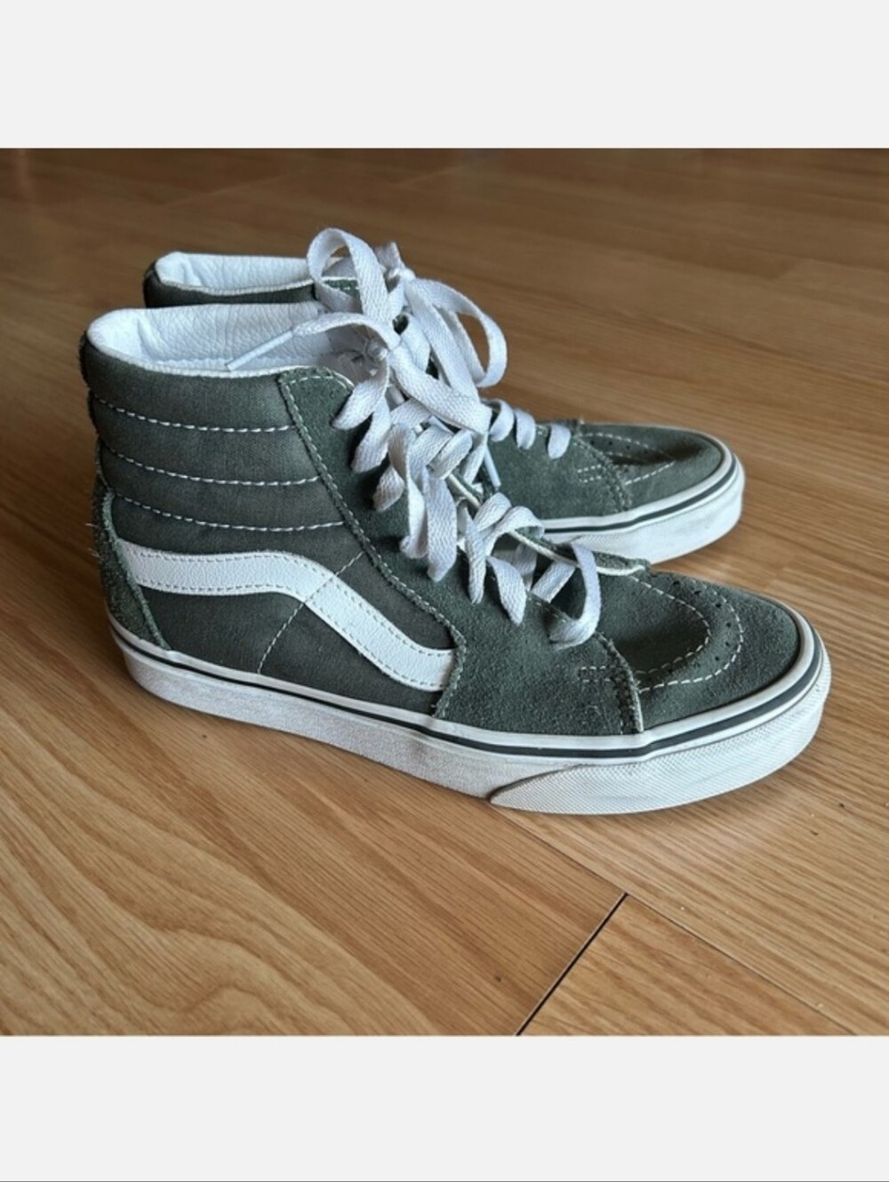 Vans Sk8 Forest Green Suede High Top Sneakers Mens 4 Womens 5.5